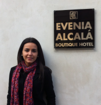 Eva Palomo from Evenia Hotels explained that in hotelier industry the small players face big commissions when selling online